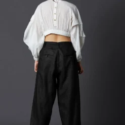 Chola Balloon Sleeve Crop Shirt -Deals Drapizia Store sh0097c 3