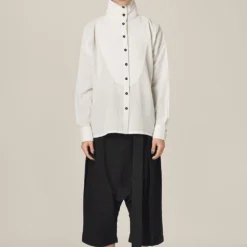 Chola High Collar U Shape Shirt With A Quilted Yoke