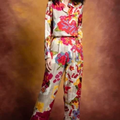 Saaksha & Kinni Multicoloured Floral Print Collared Shirt