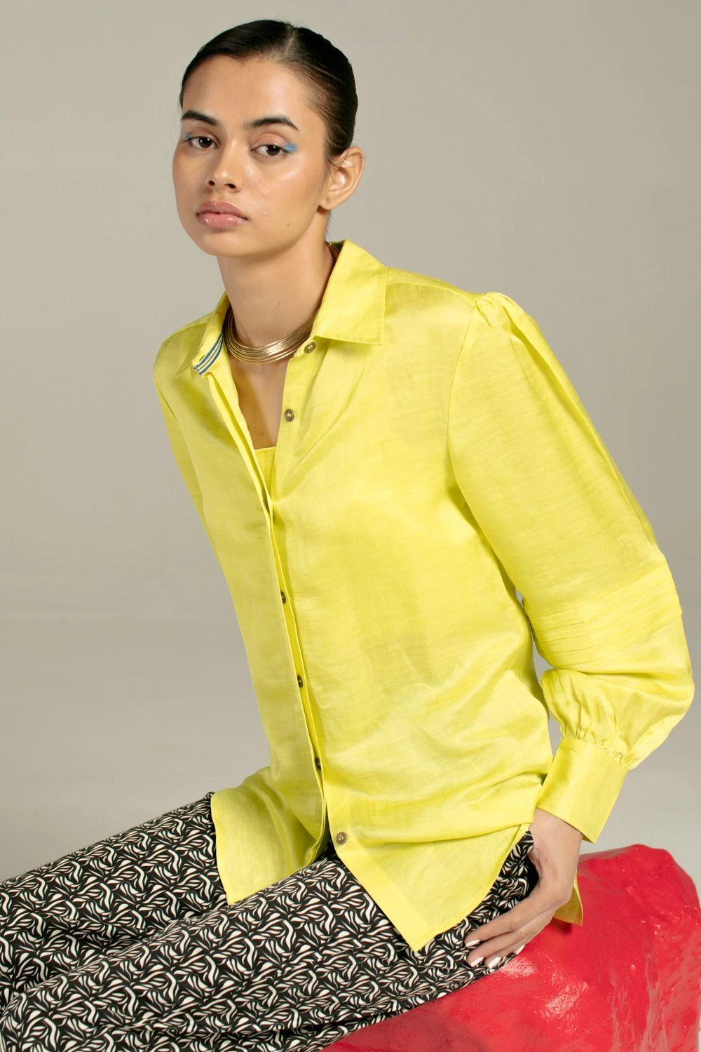 Studio RIGU Jodhpur Neon Shirt 6 Studio RIGU Jodhpur Neon Shirt - Image 4