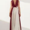 Twinkle Hanspal Colour Blocked Jumpsuit With Attached Belts -Deals Drapizia Store tgn06 1