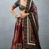 Torani Burgundy Bhagalpuri Printed Lehenga Set 2 Torani Burgundy Bhagalpuri Printed Lehenga Set -Deals Drapizia Store tr 1309tg02 1