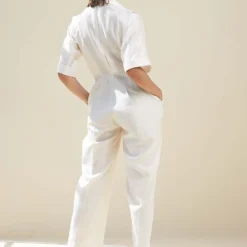 Twinkle Hanspal Handloom Chanderi Panelled Jumpuit -Deals Drapizia Store trs07 4