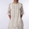 SWGT Hand Embroidered Ivory Tunic -Deals Drapizia Store tu66 3
