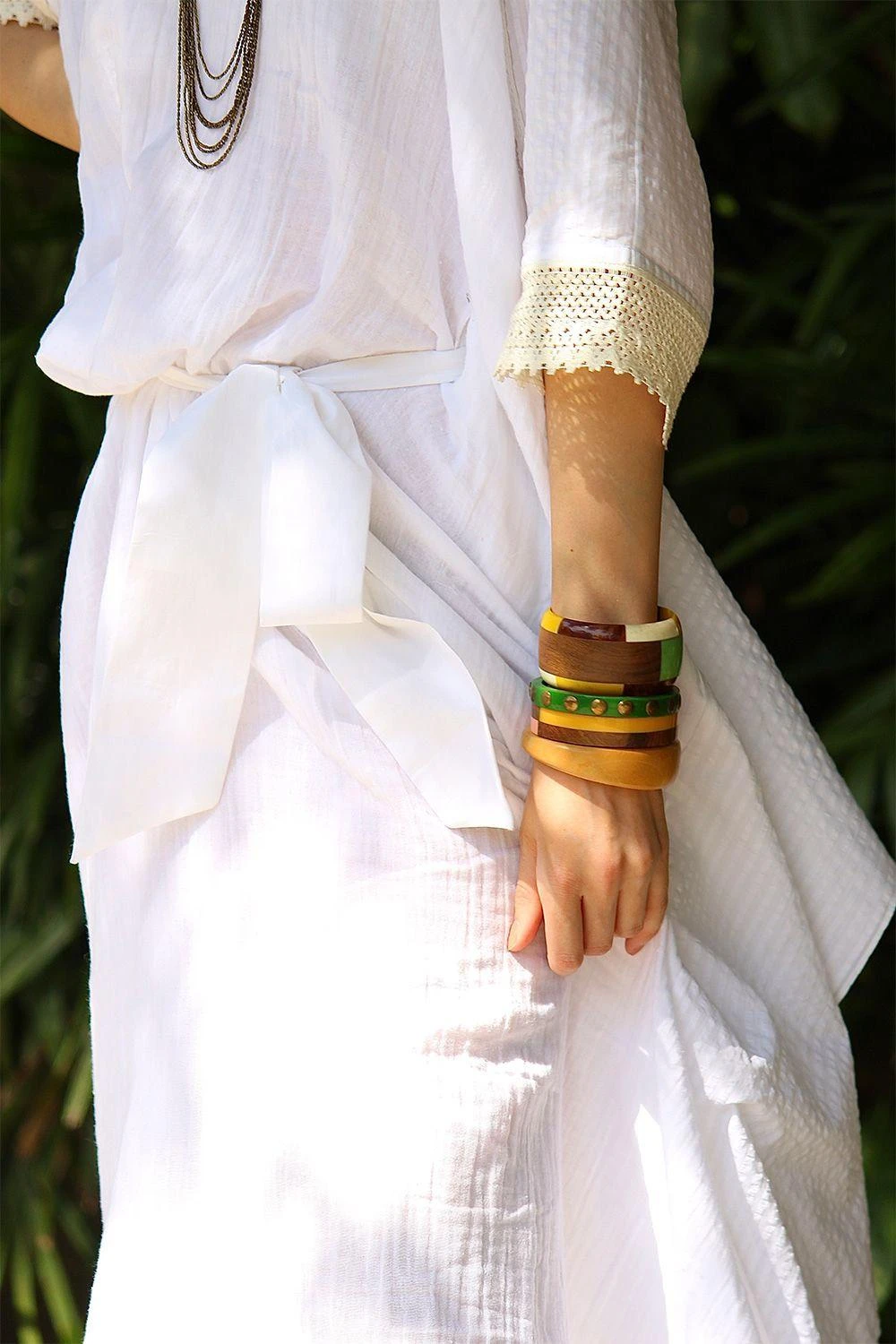 Varun Bahl Pret Ivory Cotton Kaftan 8 Varun Bahl Pret Ivory Cotton Kaftan - Image 6