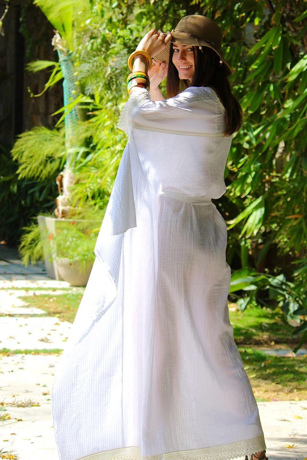 Varun Bahl Pret Ivory Cotton Kaftan 9 Varun Bahl Pret Ivory Cotton Kaftan - Image 7