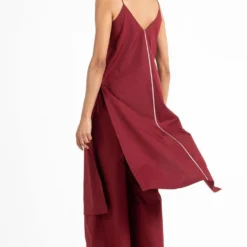 Three Crimson Red Co-ord Set -Deals Drapizia Store wf21 set027 4