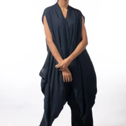 Antar-Agni Linen Dhoti Jumpsuit