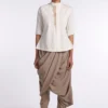 Antar-Agni White Linen Blend Top